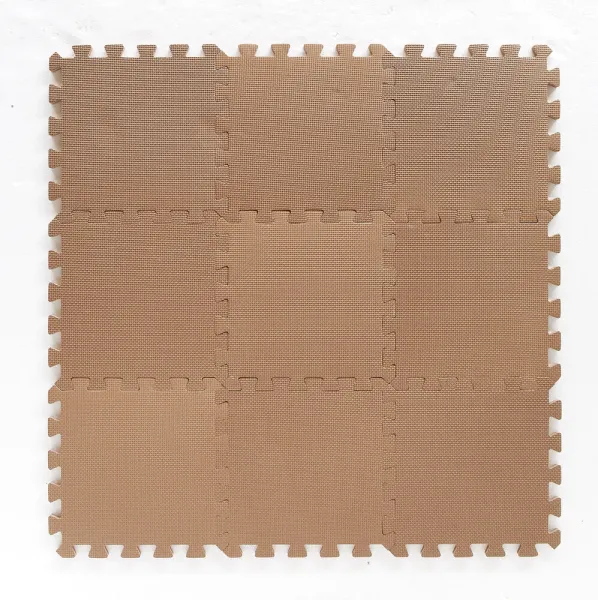 Skum leketeppe Bekids, Cappuccino 9 stk